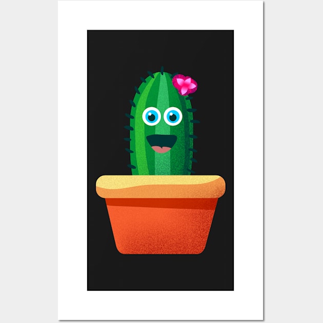 happy cactus Wall Art by IconAge
